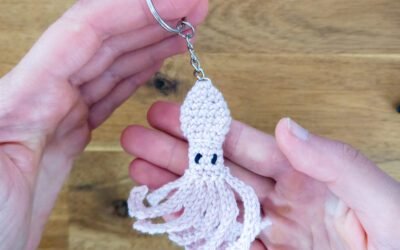 Calamar au Crochet – Patron Gratuit de Porte-Clé