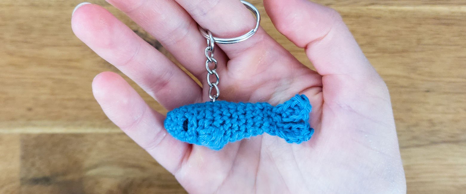 fish-crochet octopus-keychain-resultat