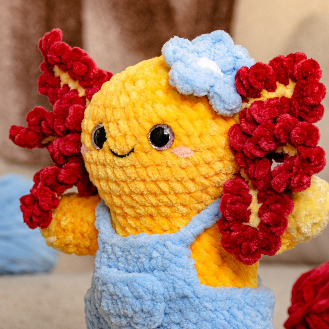 Axolotl Jardinier au Crochet – Patron Peluche PDF à télécharger (8 langues) – Image 3
